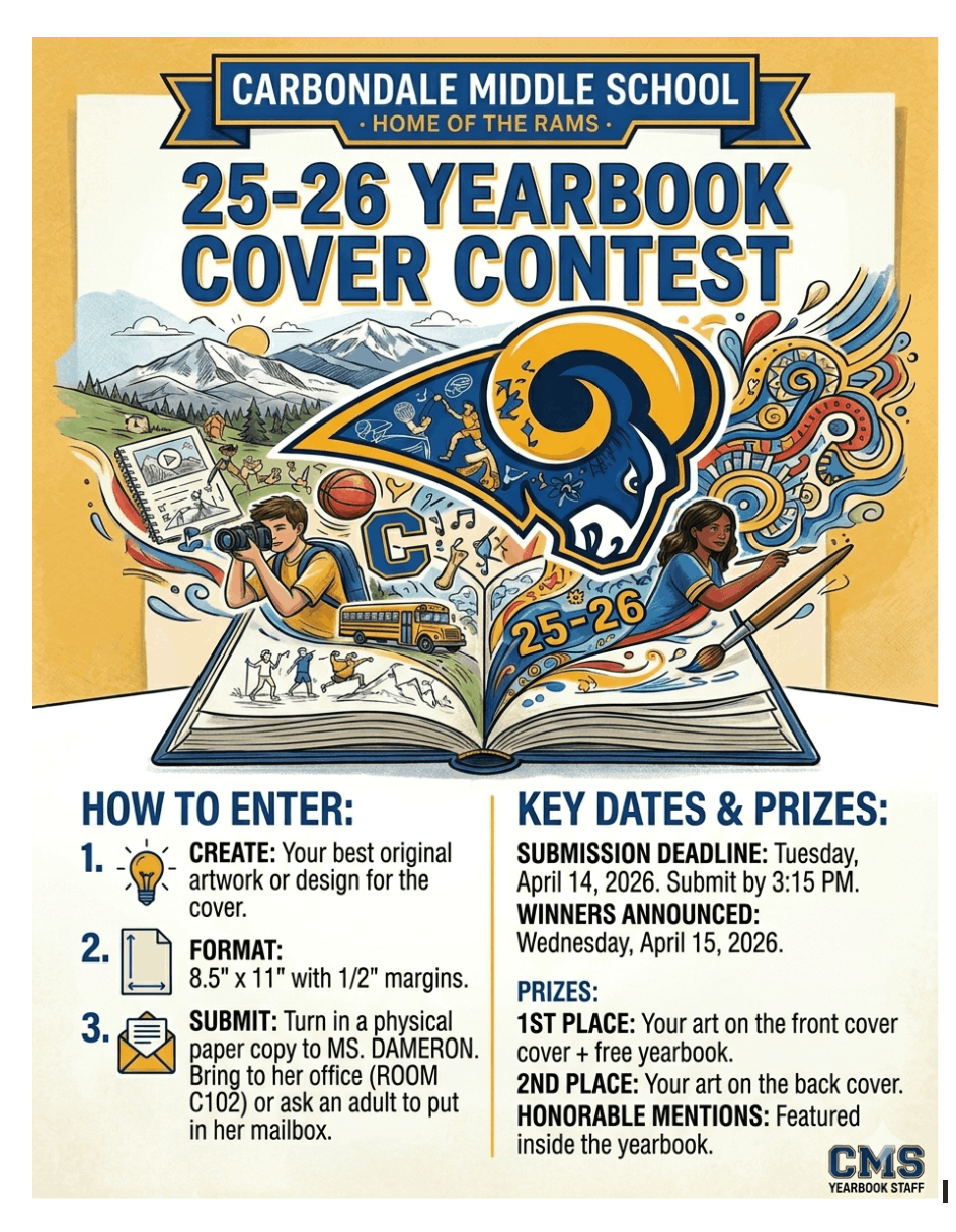 Yearbook Cover - Open to grades 5-8!